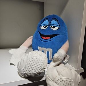 M&M'S Blue Stuffed Toy Shoes Show Wear As Shown